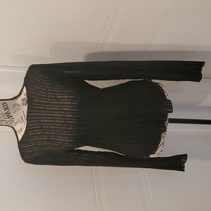 Long sleeve boat neck T